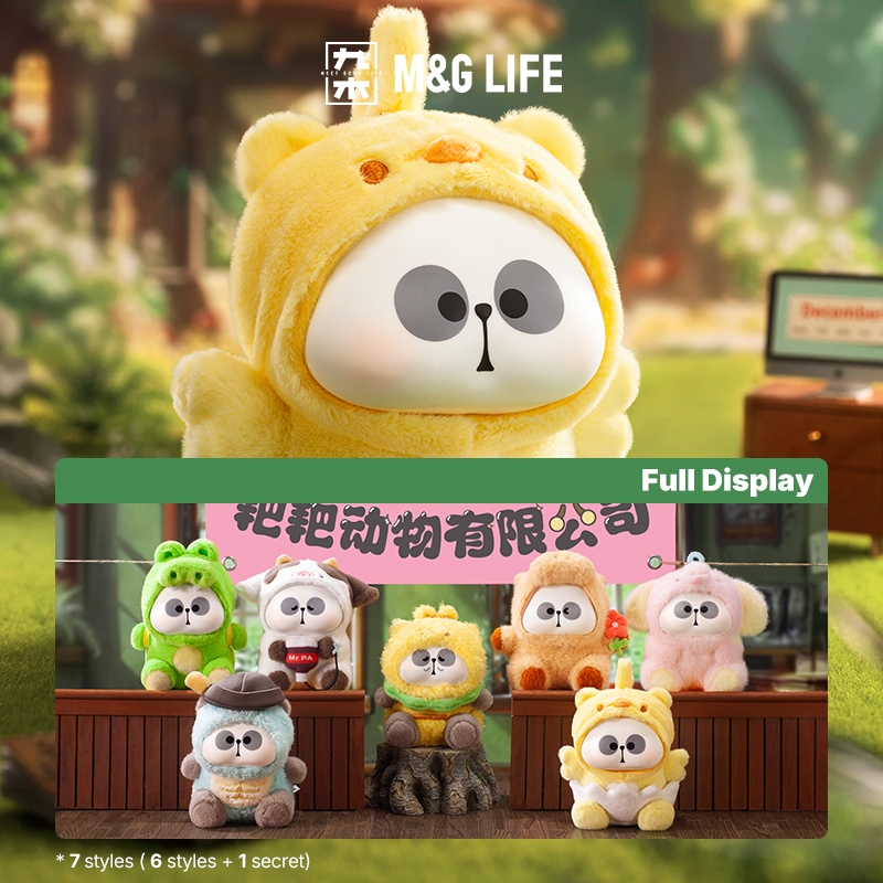 M&G LIFE x MR.PA Paba Animals Limited Company Series 1 pcs Blind Box Vinyl Plush Toys
