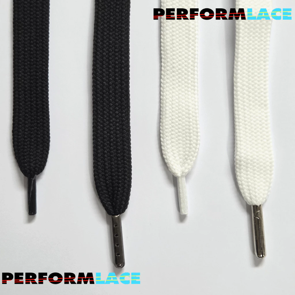 เชือกรองเท้าเส้นใหญ่//เชือกอ้วน Fat Lace (1 คู่ = 2 เส้น) ▲ สีขาว/ดำ ▲ 90 - 150 ซม▲
