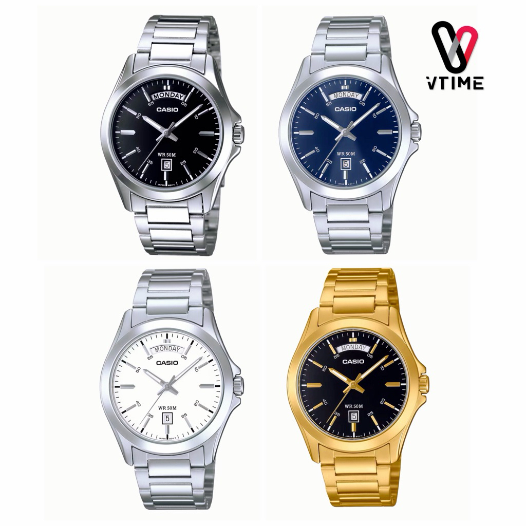 CASIO นาฬิกาผู้ชาย รุ่น MTP-1370D-1A1 | MTP-1370D-2A2 | MTP-1370D-7A3 | MTP-1370G-1A