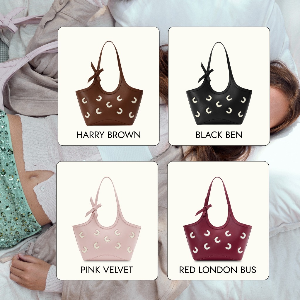 (พร้อมส่ง แท้💯) ใหม่!! กระเป๋า COZII รุ่น SMALL COLBIE Tote Bag แถมฟรี แก้วน้ำรูปตัว C ทุกใบ มีทั้งหมด4 สี