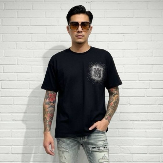 เสื้อยืด Amiri-123 โลโก้เพชร งานตัวแพง งานจากร้านยีนส์เจริญ