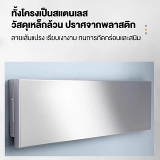 LOADNIX ชั้นวางของแบบพับเก็บ 304 สแตนเลส ติดผนัง ชั้นวาง ไม่เป็นสนิม 80/100/120/150cm ติดตั้งง่าย ประหยัดพื้นที่