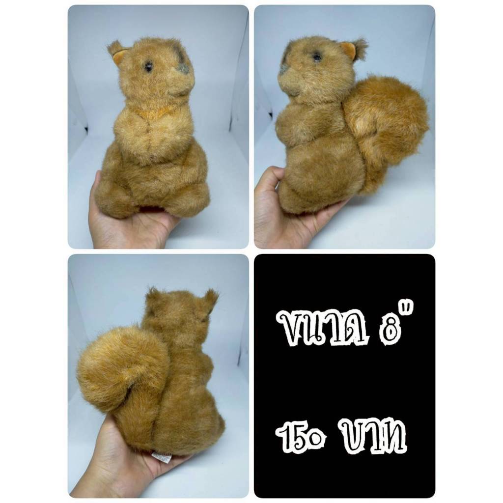 Squirrel Brown#Squirrel#กระรอก#Gund Vintage#ตุ๊กตาญี่ปุ่นมือสอง
