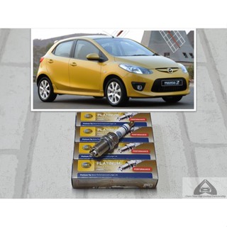 หัวเทียน แพลทตินัม Mazda 2 DE ( 2009 - 2014 ) รุ่น 1.5 จำนวน…