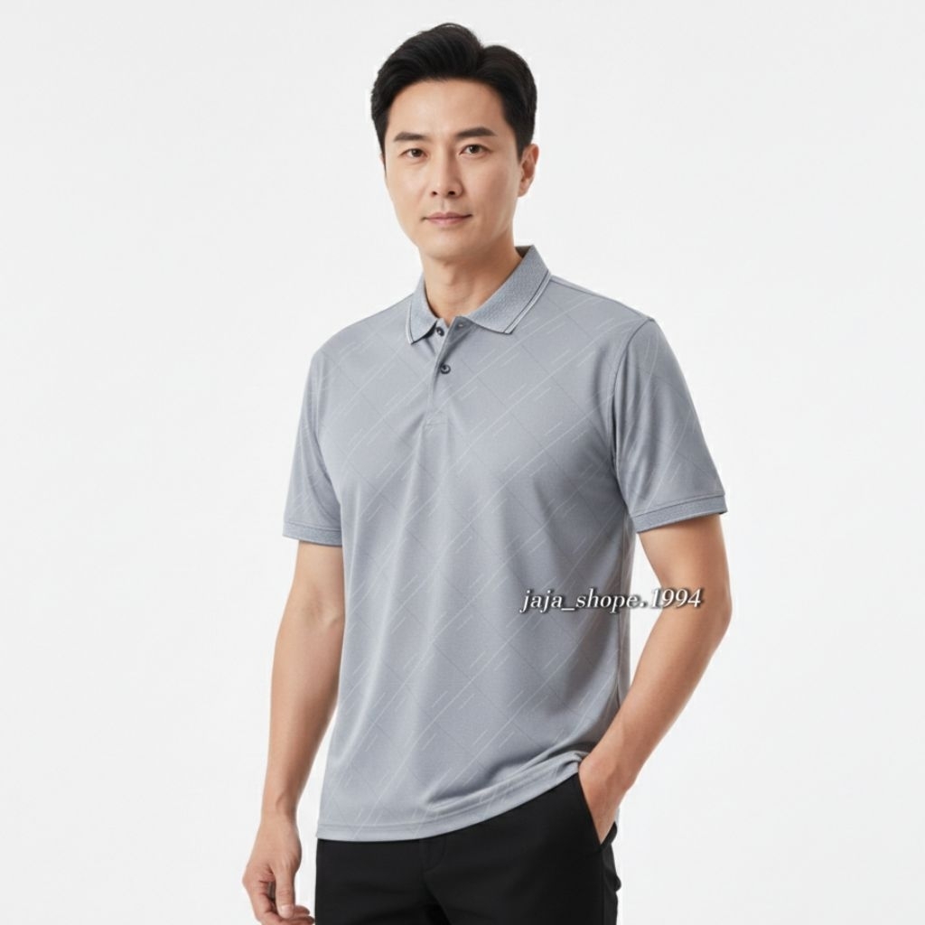 POLO เสื้อแฟชั่นคอปก โทนสีสุภาพมีกระดุมแต่งกระเป๋าเสื้อด้านหน้า ลายแต่งเล็กน้อย