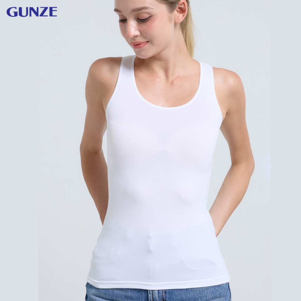 GUNZE กุนเซ่ เสื้อกล้ามผู้หญิง สีขาว รุ่น NH2191