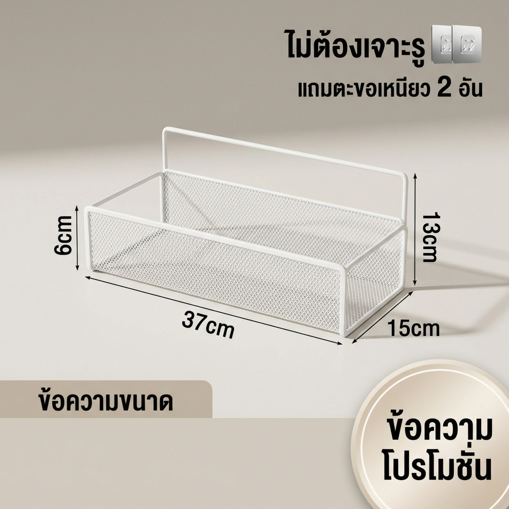 ชั้นวางเก็บของแบบไม่ต้องเจาะ ชั้นวางของในห้องน้ำ ชั้นติดผนัง ระบายน้ำได้ ประหยัดพื้นที่ มีห้องน้ำ/ครัว/ห้องสุขาให้บริการ