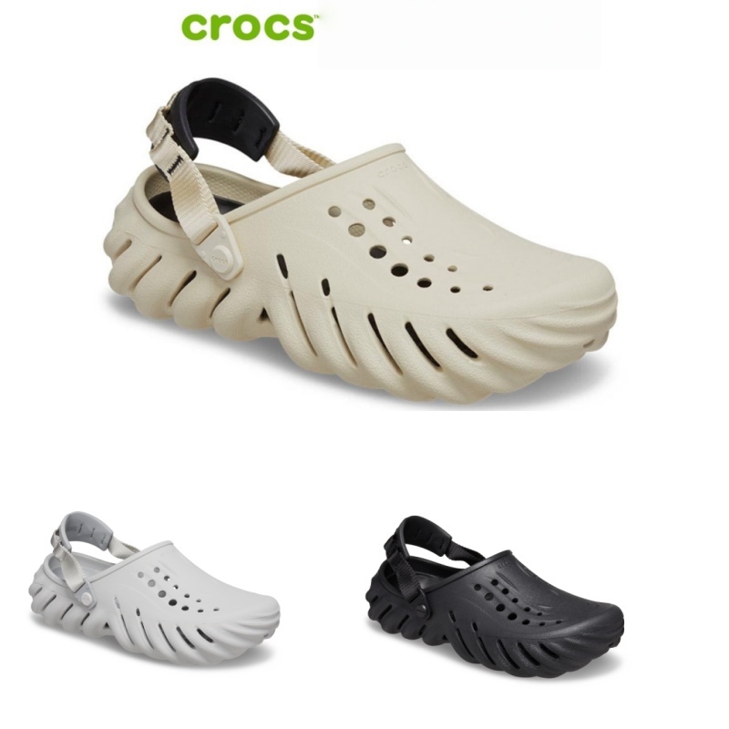 Crocs Echo Clog รองเท้าลำลองผู้ใหญ่ รองเท้าแตะผู้ชาย รองเท้าแตะผู้หญิง [ขนาด M4 M5 M6 M7 M8 M9 M10 M