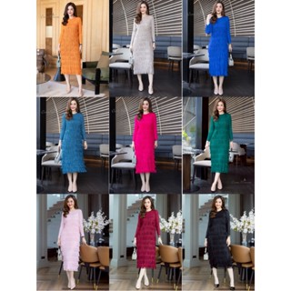 Cutie Minute   รหัสสินค้า PD017425  เดรสผ้าอัดพลีท Premium ง…