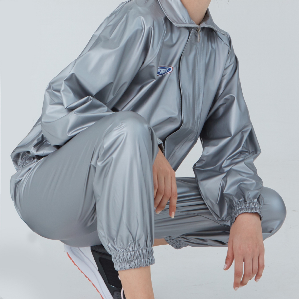 FBT ชุดลดน้ำหนัก รีดเหงื่อ ซาวน่า  น่าสลายไขมัน เพื่อเพิ่มการเผาผลาญ สีดำ และสีเทา รหัส 12837-12828