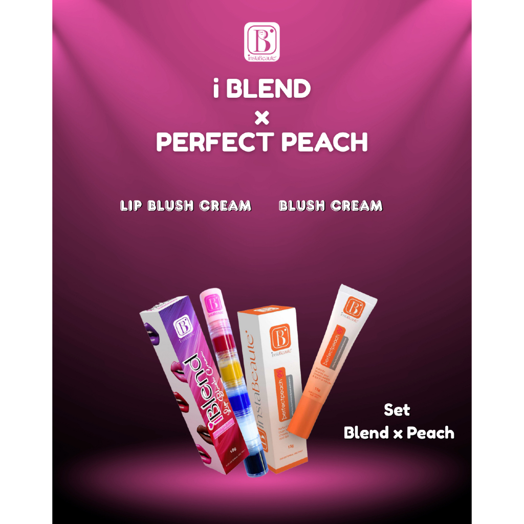 Duo Set Perfectpeach + iblend  Lip Blush Cream