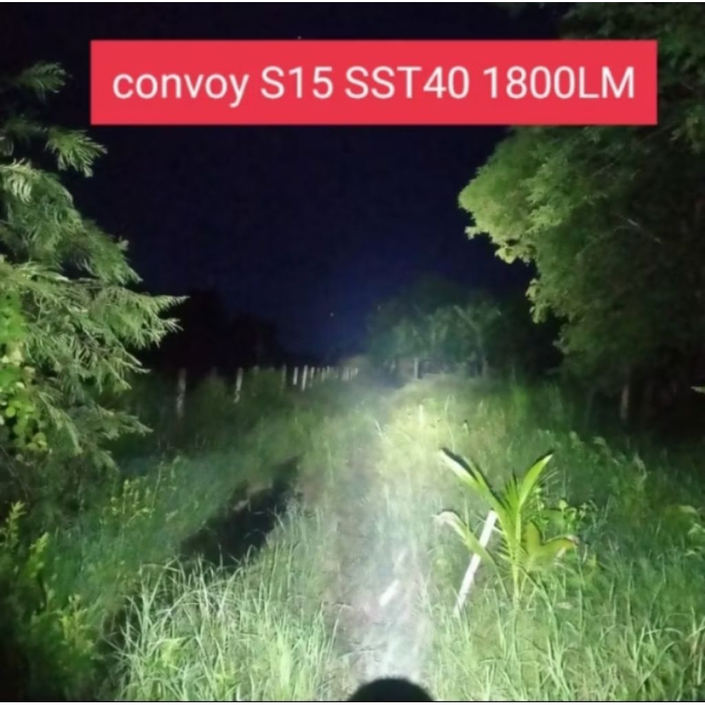 Convoy S15 18650 SST40/SFT25R 1800LM(เฉพาะไฟฉาย ไม่มีแบต)