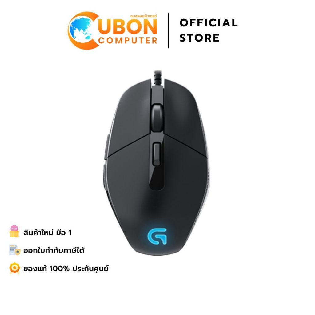 MOUSE (เมาส์) LOGITECH DAEDALUS PRIME GAMING G302 USB BLACK ประกันศูนย์ 2 ปี