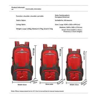 กระเป๋าเป้ 60/85ลิตร ใบใหญ่ เป้เดินทาง backpack กระเป๋าเป้สะพายหลัง กันน้ำ ใส่ของได้เยอะ สําหรับเดินทาง ตั้งแคมป์