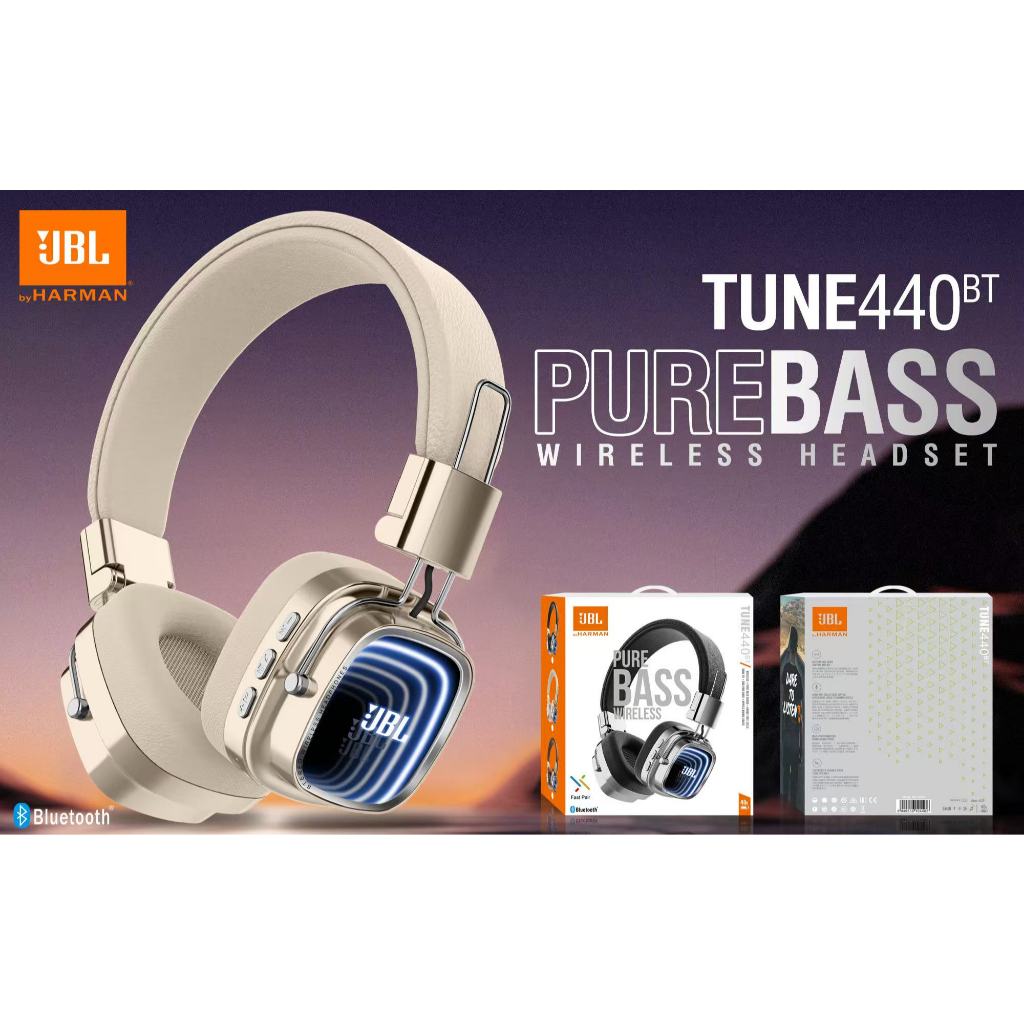 ✅พร้อมส่ง1-2วัน✅หูฟังบลูทูธไร้สายแบบครอบหูไร้สายรุ่น tune440