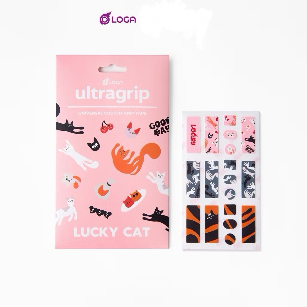 LOGA ULTRAGRIP : Universal mouse grip tape (LUCKY CAT & SWEET TIME Collection)