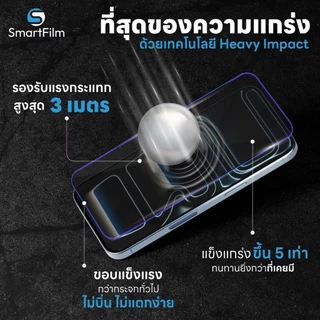 smartfilm ฟิล์มกระจกเต็มจอใส Corning Glass 3D 5X Strong Glass สำหรับ 17 Promax 16ProMax/Pro/Plus 15pro 14pro 15 14 13 11