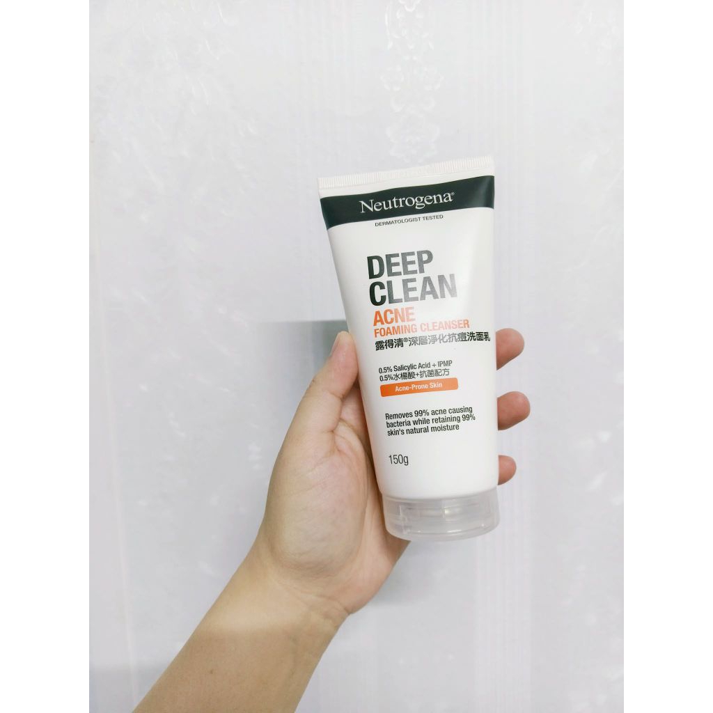 โฟมล้างหน้านูโทรจิน่า Neutrogena Deep Clean Acne 150g.