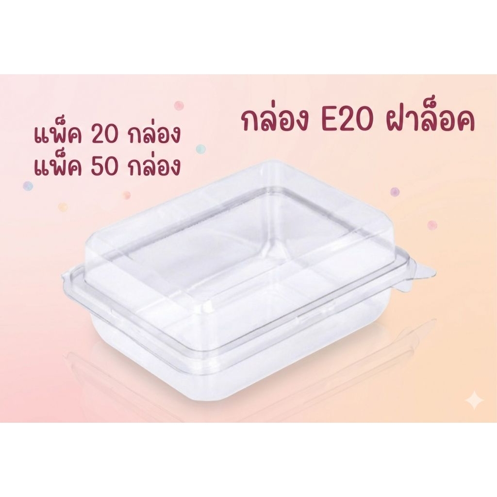 กล่องพลาสติกฝาล็อคe20