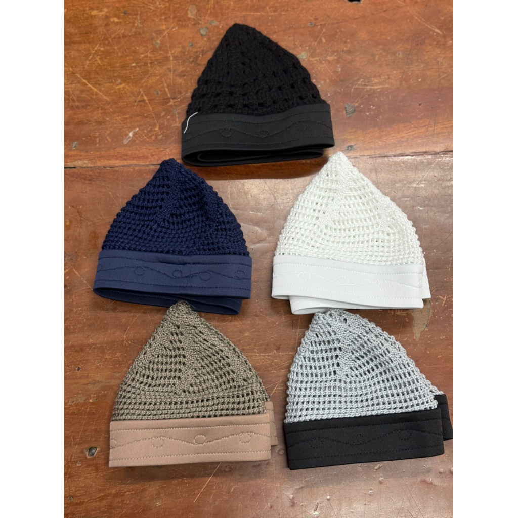 หมวกถักอียิปต์ กะปีเยาะห์แบบตาข่าย (ใหม่ล่าสุด)