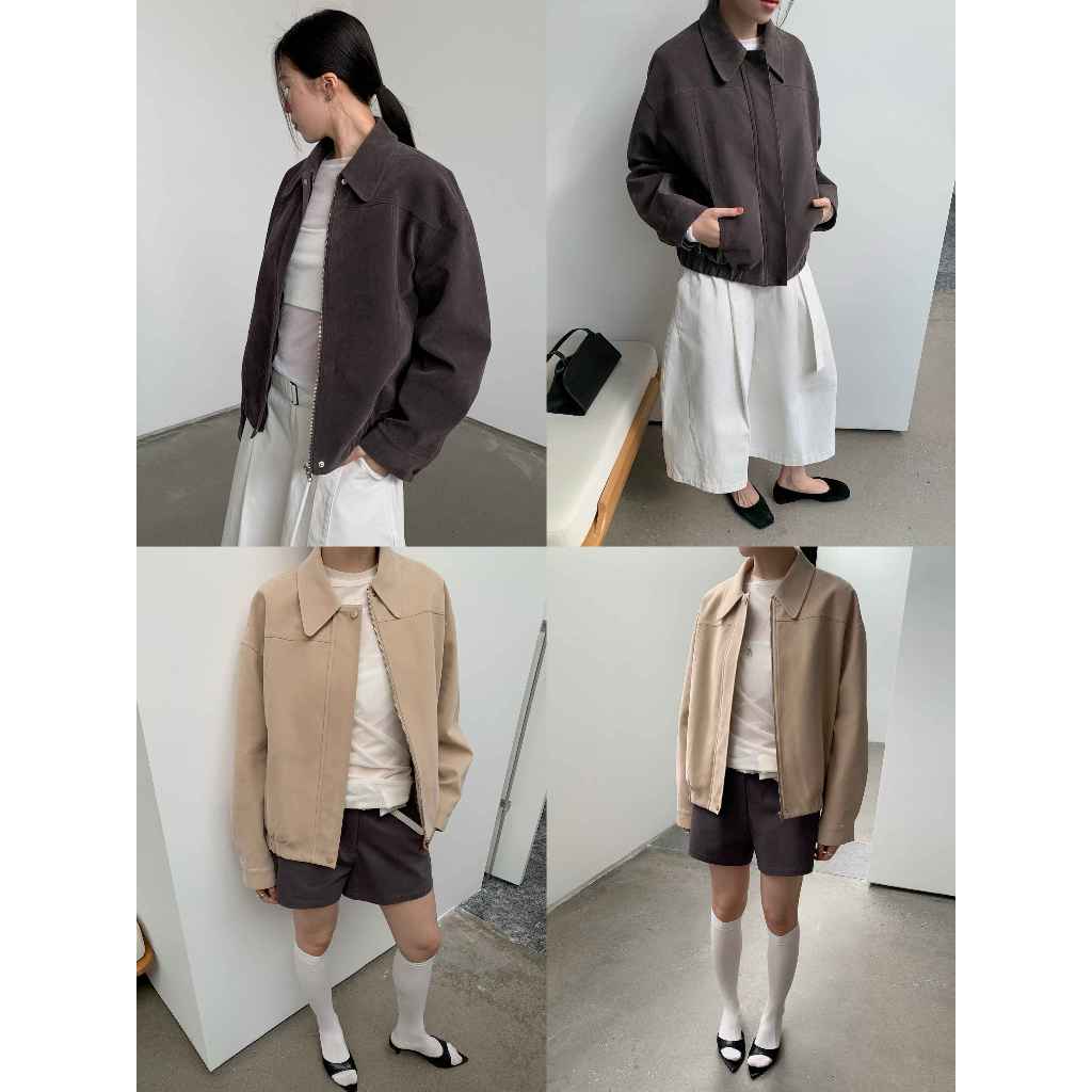 INBYIN - แจ็คเกตหนังกลับ SUEDE JACKET - I3429