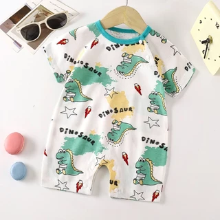 Babyonline(Y321)P1-OF4 (ส่งด่วน1วัน)ชุดบอดี้สูทเด็กแรกเกิดลายการ์ตูน ผ้าฝ้าย อ่อนโยนต่อผิวเด็ก มีกระดุมไหล่