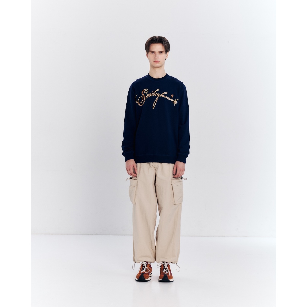 A25 SMILEYHOUND SWEATER  LOGO FRENCH TERRY