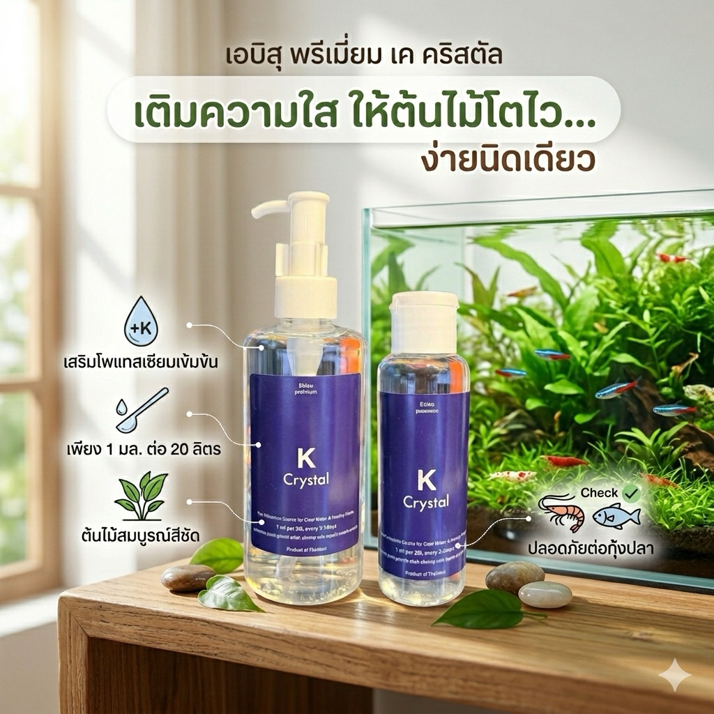 K Crystal – Premium Potassium เพิ่มโพแทสเซียม (K)