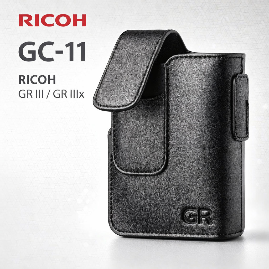 RICOH GC-11 Leather Soft Case for GR III / GR IIIx เคสหนังแท้ กล้อง Ricoh GR3 GR3x Belt Loop Magneti