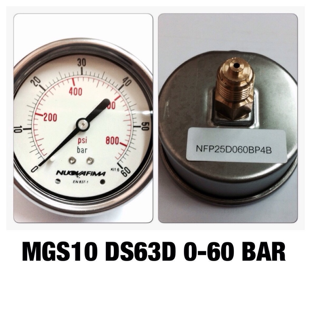 MGS10/D DS63 0-60 BAR BSP ออกหลัง/ไม่มีปีก