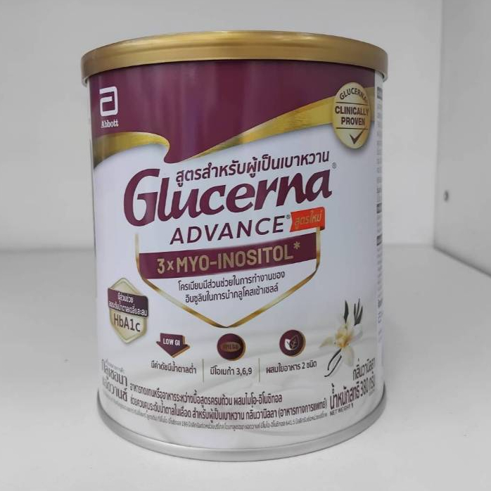 กลูเซอนา เอสอาร์ ทริปเปิ้ลแคร์ 380 กรัม ฉลากขาว Glucerna SR Tripple Care 380 G [021710]