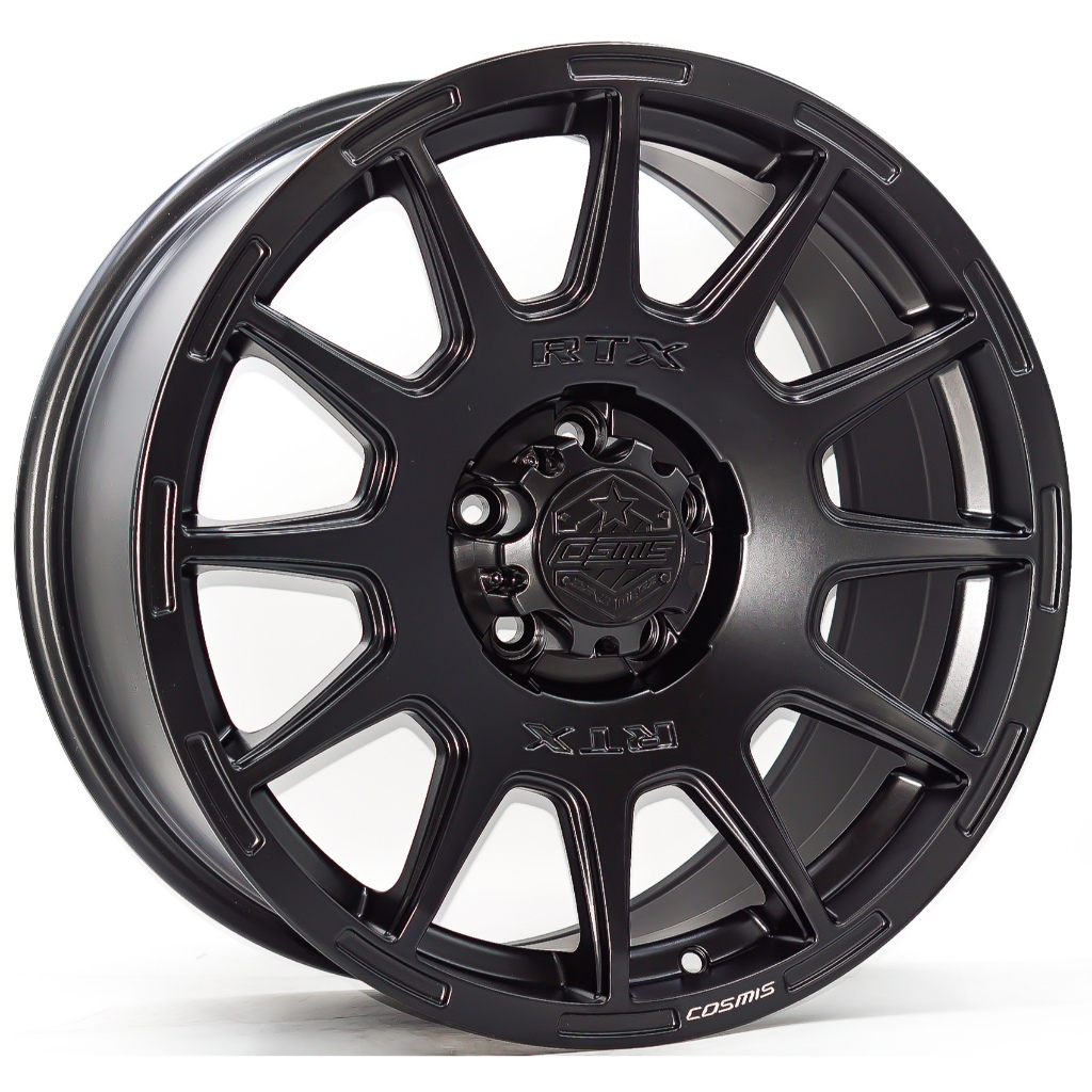 ล้อ Cosmis Devil RTX สีดำด้าน (BLK-XZ/M5) สเปค 8.5-18นิ้ว 5รู108 Offset35