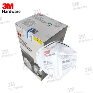 3M 9002 (แพ็ค 2 ชิ้น) หน้ากากป้องกันฝุ่น ละออง กรองอนุภาคN95 แบบพับได้ สายคาดศีรษะ
