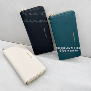 กระเป๋าสตางค์ Charles & Keith รุ่น Zip-Around Long Wallet  :…