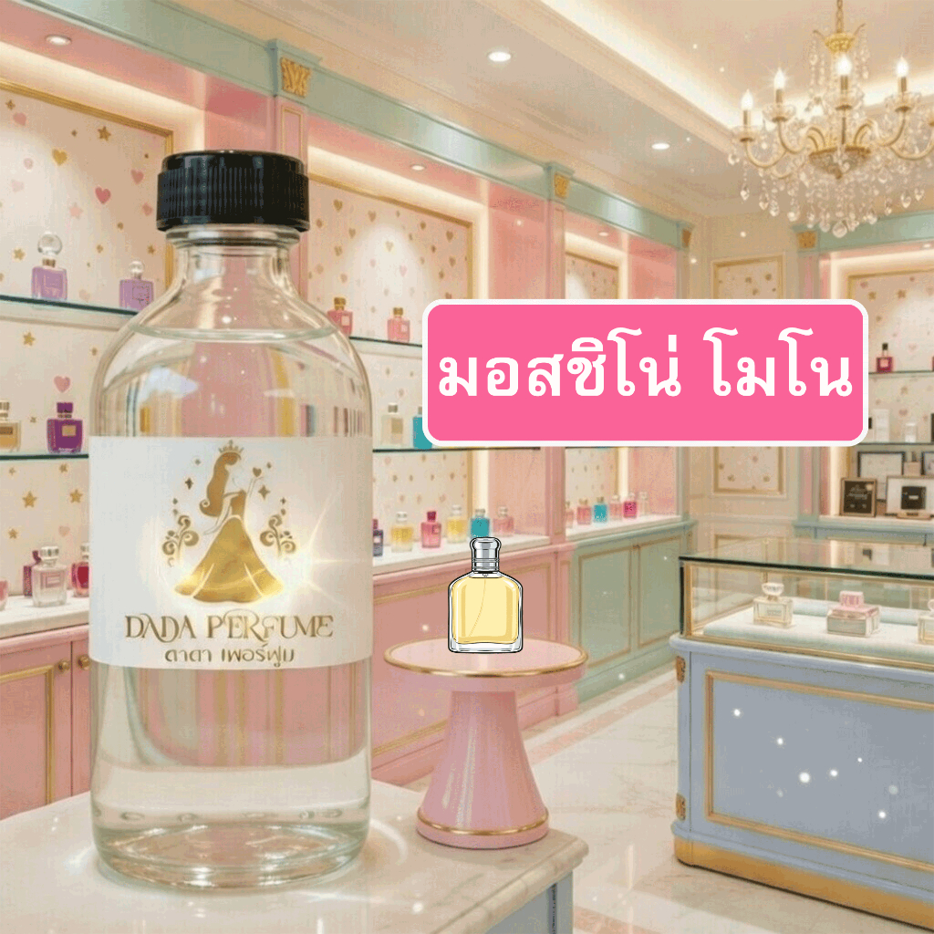 กลิ่น มอสชิโน่-โมโน น้ำหอมพร้อมใช้ ปริมาณ 125 ml. แถมฟรีขวดสเปร์ย 10 ml. 1 ขวด ซื่อ 10 ฟรี 1 ขวด