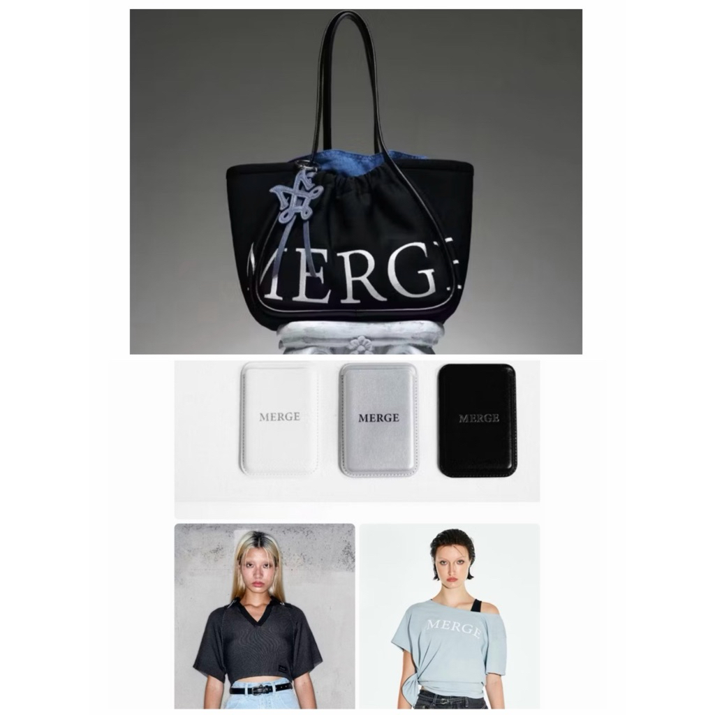 เสื้อ Merge Genma knit top/M stick/เสื้อเปิดไหล่ freesize /Merge bag ของใหม่ป้ายห้อย📌แท้100%