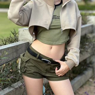 warm_wears - All Cargo Short pants กางเกงคาร์โก้ขาสั้นทรงเอวต่ำ
