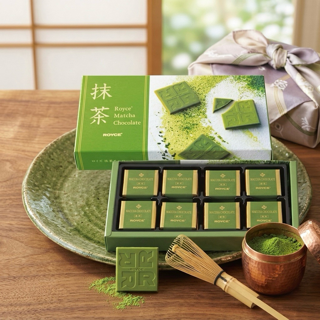 Royce Matcha Chocolate 32ชิ้น สายชาเขียวต้องลองเลยค่ะหอมมัทฉะหวานกำลังดี