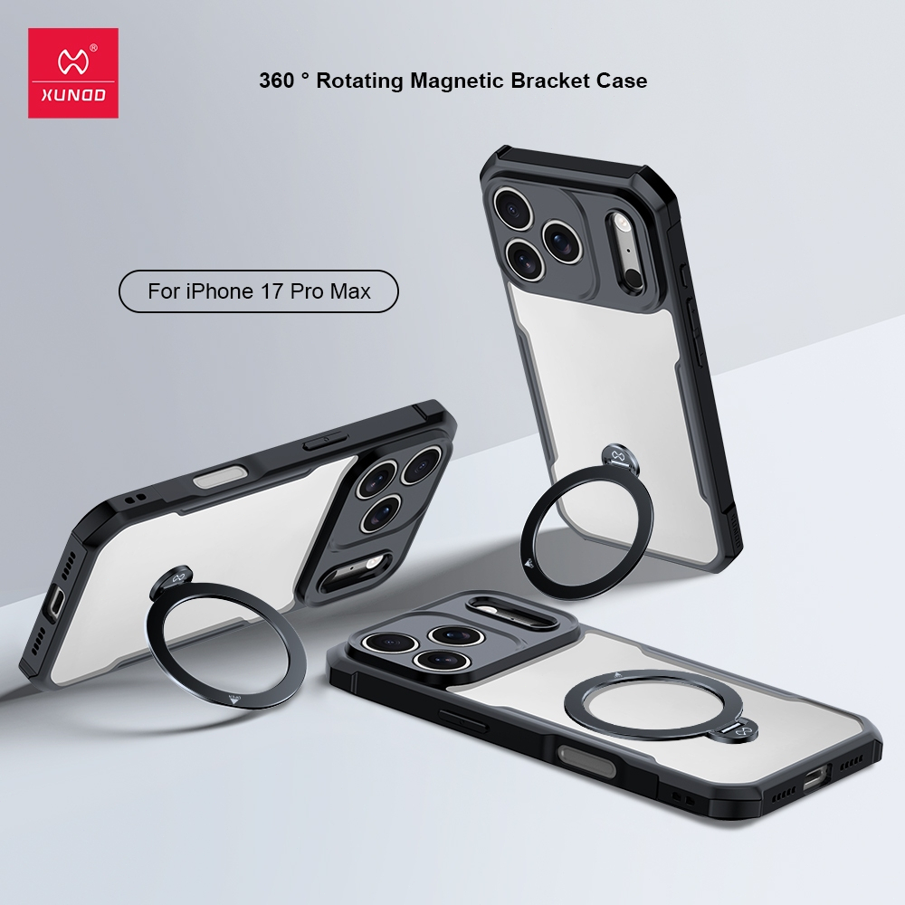 แท้💯Xundd เคส ใช้สำหรับ iphone 17E,17,17 Air,17pro,17 promax 360°วงเล็บแม่เหล็กปลอกกันกระแทก