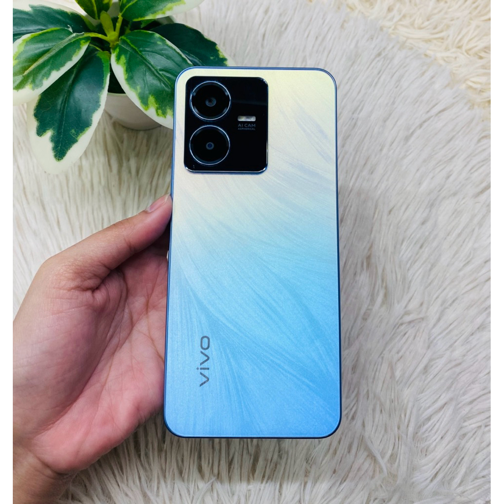 Vivo Y22s (6GB+128GB)|CPU Snapdragon680|แบตเตอรี่ 5000mAhชาร์จไว18W เครื่องมือสองสภาพสวยสินค้าพร้อมจ