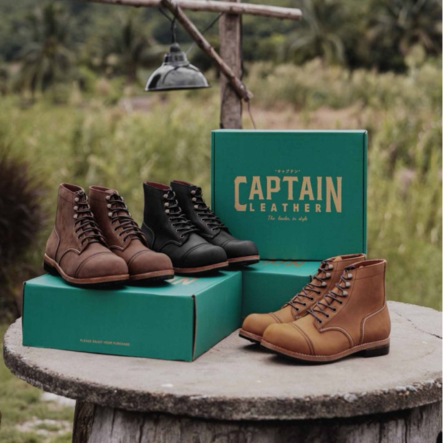 CAPTAIN LEATHER รองเท้าบูทหนังแท้ รุ่น HERITAGE BOOTS