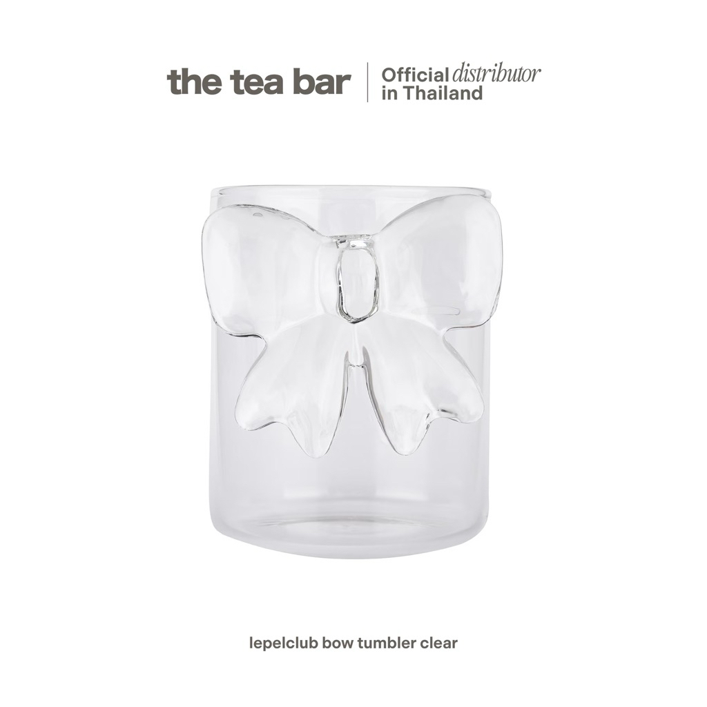 LEPELCLUB bow tumbler clear