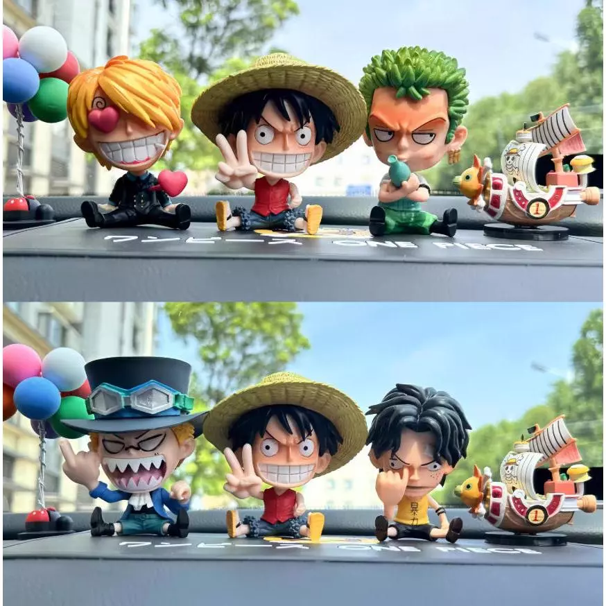 Luffy ตุ๊กตาฟิกเกอร์ Zoro Sanji ขนาดเล็ก 8-10 ซม. ของเล่นสําหรับเด็ก thumbnail 5