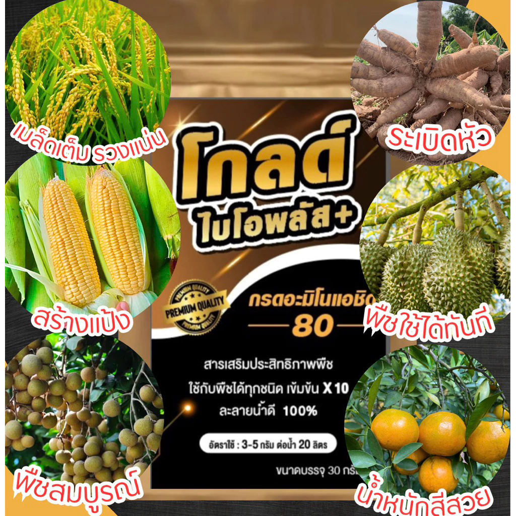 โกลด์ไบโอพลัส สูตรเร่งน้ำหนัก ไซส์จัมโบ้ ระเบิดไซส์ น้ำหนักดี สีสวย
