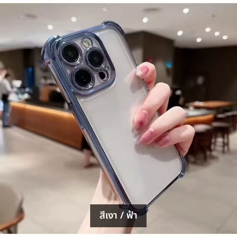 เคสใส กันรอยเลนส์กล้อง OPPO A18 A38 A78 A58 A16 A17 A17K A57 A77S เคสขอบสี กันกระแทก Q1