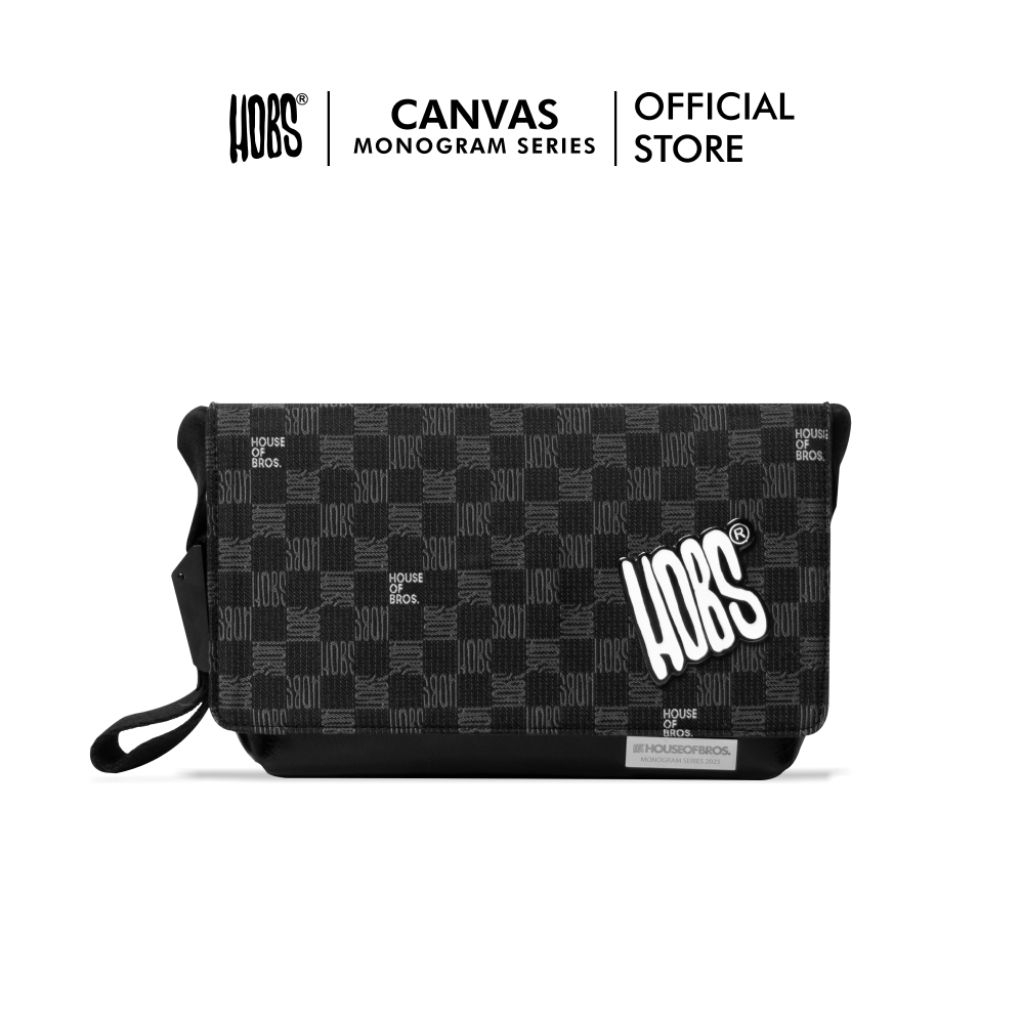 Hobs® กระเป๋าสะพายข้าง | Canvas Monogram Series | 12 Monkey | Tiny | Milli