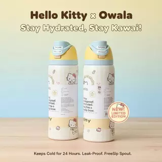 พร้อมส่ง ขวดน้ำเก็บอุณหภูมิ Owala FreeSip สแตนเลส304 24oz /32oz เก็บเย็นยาวนาน ดีไซน์ฝาปิดแน่น ไม่หกไม่ซึม