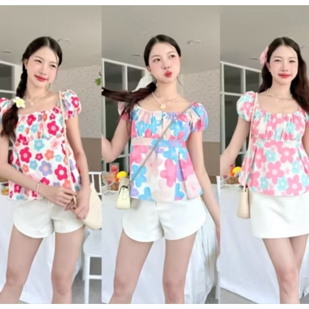 เสื้อลายดอก ป้ายProd มือ1