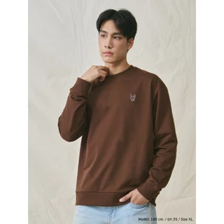 MeMo™ | Essential | เสื้อเรียบพรีเมียม ผ้าหนานุ่ม ปักโลโก้ The Fox ทรง Unisex Relaxed fit
