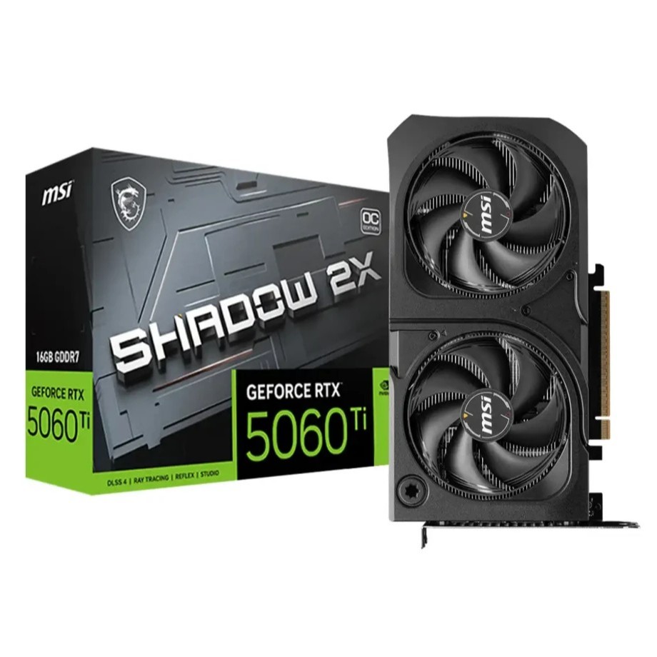 MSI GEFORCE RTX 5060 TI 16G SHADOW 2X OC EDITION - 16GB GDDR7 (การ์ดแสดงผล)